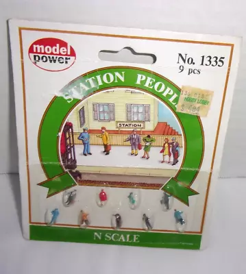 Model Power N Scale Figures STATION PEOPLE SEALED NEW #1335 • $7