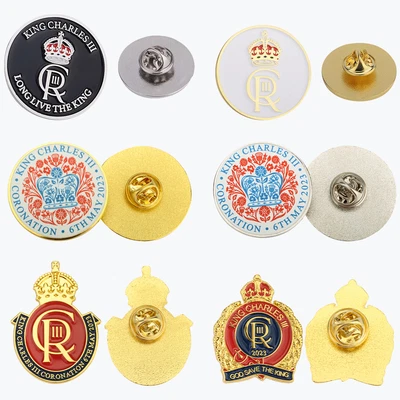 £7.99 • Buy King Charles III Coronation Pin Badge Brooch Memorabilia Souvenirs Crown