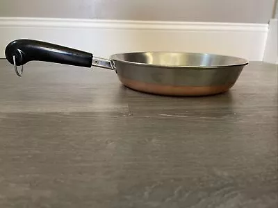 Vintage Revere Ware 9 Inch Copper Bottom Skillet Fry Pan No Lid Clinton IL • $10.99