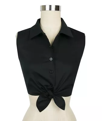 £53.31 • Buy Trashy Diva Black Dolly Tie Top, Size 10