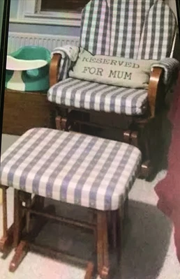 £170 • Buy Nursing Chair Glider Rocking & Glide Motion & Stool Collection Only London