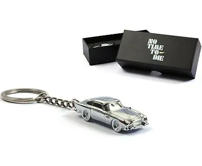 £30 • Buy Official No Time T Die Aston Martin Db5 Silver Metal Keyring James Bond 007 Gift