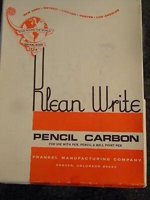 Vintage Klean Write Pencil Carbon 8.5x11 Blue New In Box • $4