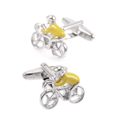 £19.99 • Buy Yellow Jersey Tour De France Cycling Sports Cufflinks Cuff Bike Gift UK Seller