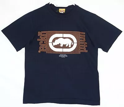 ECKO Navy Blue Big Rhino Logo T-Shirt Size M • $10.52