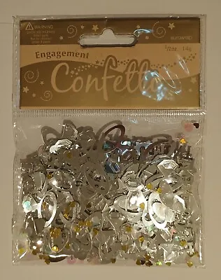 £1.99 • Buy Engagement Rings Silver Table Confetti Decorations Party Supplies Celebrations 