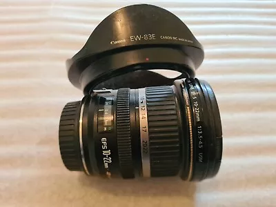 Canon EF-S 10-22mm F3.5-4.5 USM Wide Angle Zoom Lens For 7D 77D 90D 700D 2000D.. • £145