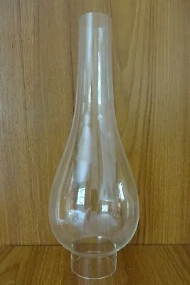 OIL LAMP CHIMNEY Single Glass  Base 1.3/4  X  9.3/4   Tall NEW • £13.99