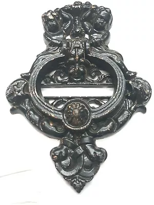 $89.99 • Buy Large Iron Antique Gothic Door Knocker / Cherubs/ Gargoyle Figural