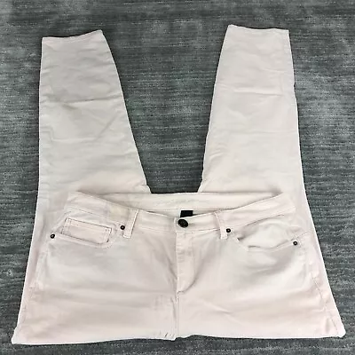 Victoria Secret Corduroy Jeans Womens Size 12 Short Light Pink Mid Rise Siren • $6