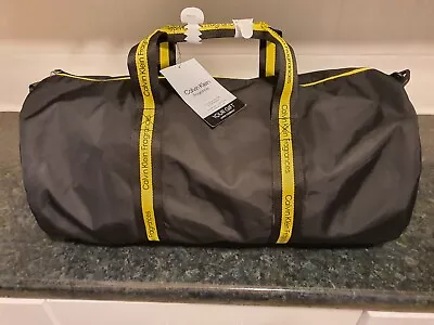 Calvin Klein Fragrances Weekend Hold-all Gym Bag Black & Yellow Detachable Strap • £27.50
