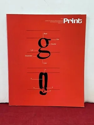 Print A Graphic Design Art Magazine VTG 1996 NOV DEC Font Type Design MORE • $11.01