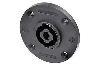 NEUTRIK NL4MPRXX 4-Pole SPEAKON Large Round Twist Lock 3/16  Flat Tabs • $7.99