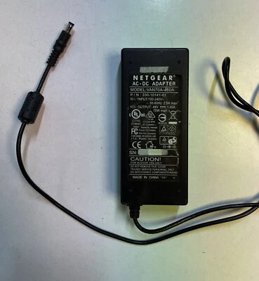 £29.99 • Buy Netgear AC-DC VAN70A-480A 330-10141-01 Power Supply Adapter Charger PSU