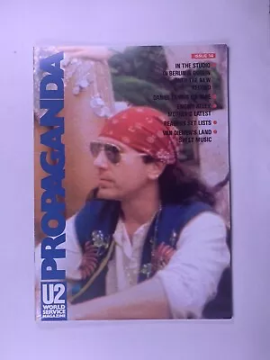 U2 Magazine Original Vintage Propaganda World Service Fan Club Issue 14 1991 • $20.52