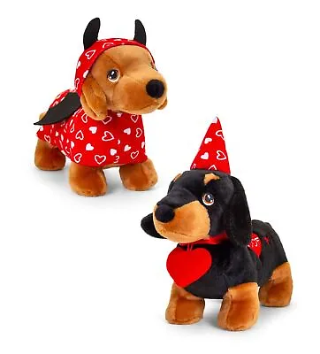 Dachshund Love Outfits 25cm Soft Toy Keeleco Keel Toys Woof You Hearts • £16.14