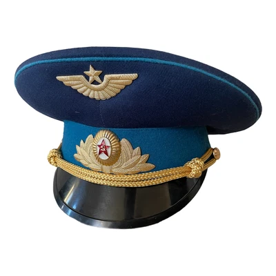 £29.99 • Buy USSR Soviet Military Air Force Warrant Officer Army Uniform Visor Hat Peaked Cap
