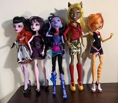  Monster High Lot Of 5 Jane Clawdia Operetta Toralei  Elissabat • $45