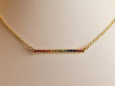 INC Jewelry Macys Rainbow Bar Necklace • $22.50