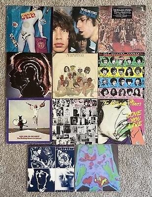 The Rolling Stones Bundle Lot Of 10 LP’s Records With Poster Vintage Original • $135.99