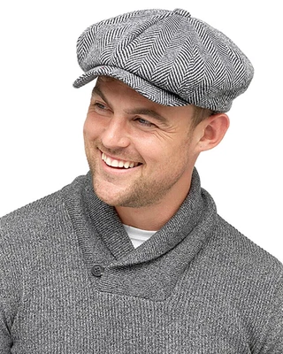 £7.95 • Buy Mens Wool Flat Cap 3M Thermal Herringbone Baker Boy Gatsby Peaky Blinders Hat