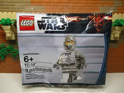 (A13) LEGO Star Wars 5000063 TC-14 Protocol Droid Chrome Polybag New / Original Packaging • $128.25