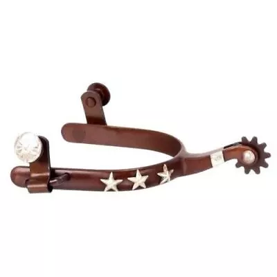 Tough-1 Men's ABR With Raised Silver Stars Western Spurs Horse Tack 78-9729 • $31