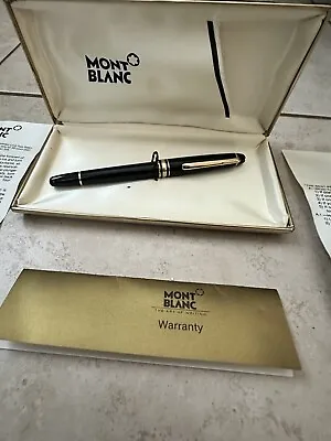 Montblanc Meisterstuck 144 Fountain Pen 4810 14k Nib Gold Trim Germany • $240