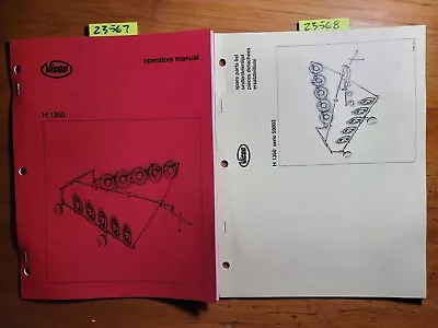 Vicon H1350 Ten Wheel Rake Owner's Operator's Manual 70.002.864 + Parts 59003 • $15