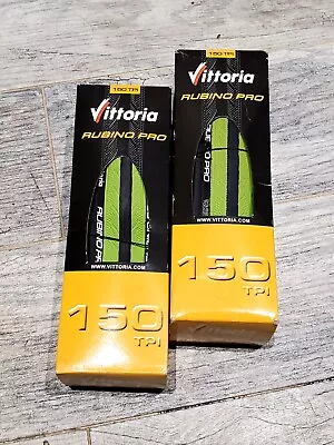 NEW PAIR Of Vittoria Rubino Pro Folding Clincher 150TPI Road Bike Bicycle 700x23 • $64