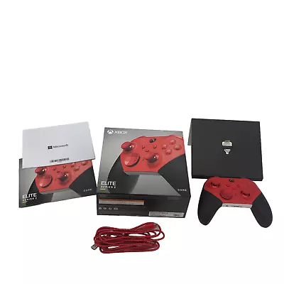 Microsoft Xbox One Elite Series 2 Wireless Controller 1797 Red/Black  #U0804 • $83.88