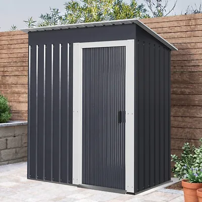 5x3ft Garden Shed Yard Simple Warehouse Metal Roof Building Tool House With Door • £155.95