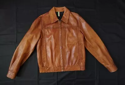 Mens Vera Pelle Italian Leather Jacket. Size 46 • $125