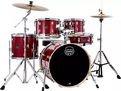 Mapex Venus 5-piece Fusion Complete Drum Set - Crimson Red Sparkle • $659