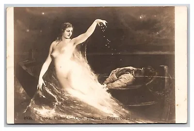 RPPC Sonu The Fisherman Painting By Gustav Wertheimer Nude Mermaid Postcard L19 • $12.95