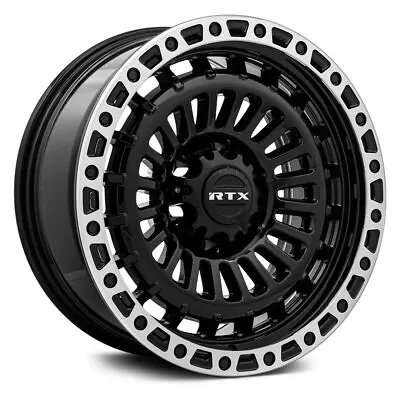 RTX MOAB Wheels 17x9 (0 6x139.7 106.1) Black Rims Set Of 4 • $727.16