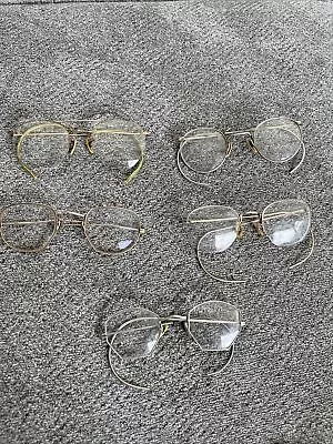 Vintage Antique Eyeglass Lot Wire Rim Glasses • $19.99