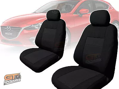 MAZDA 3 BM Hatch Black SEAT COVERS F+R FEB/2014 To 2018 AIRBAG Neo • $158.86