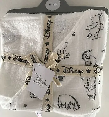 £11 • Buy Disney Classic Winnie The Pooh Hooded Cream Cotton Towel & Wash Mitt