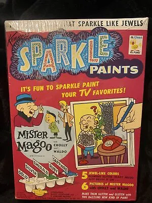 KENNER’S MISTER MAGOO SPARKLE PAINTS SET#151m 1963:EXCEPTIONAL NEW Sale!!!! • $590