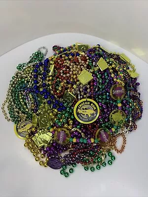 Large Lot Long Fancy Rare Vintage Mardi Gras Party Beads Over 4 Pounds! • $19.95