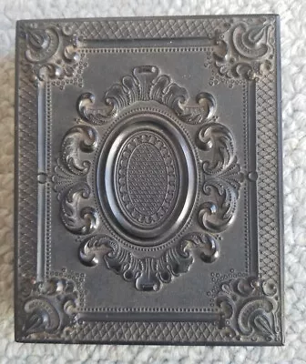 Antique 1/4 Plate Geometric DAGUERREOTYPE Union Case Only S Peck & Co. Nice! • $59.99