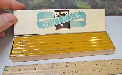Vintage Koh-I-Noor Box Of Drawing Pencils Still Full 1500 / 3H 12 Pencils • $14.99