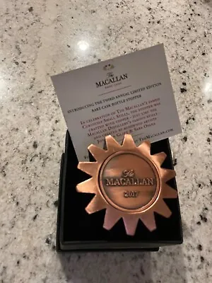 2017 Macallan Cask Copper Bottle Stopper  Rare Edition Whiskey Scotch New In Box • $275