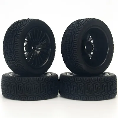 1/10 RC Car Wheels Rubber Tires For Tamiya TT-01 TT-02 HSP XV01 Rally Car • $16.68