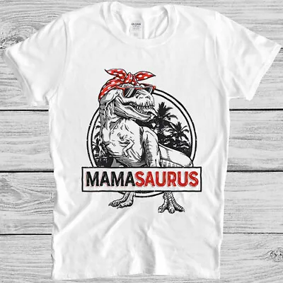 Mamasaurus T Rex Dinosaur Mother Birthday Mama Family Meme Gift Tee T Shirt M914 • £6.35