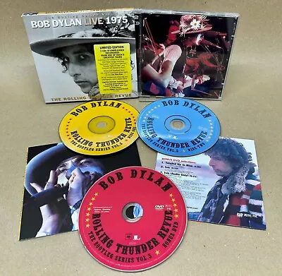 Bob Dylan : The Bootleg Series Vol. 5: Live 1975: 2 CD & 1 DVD Rolling Thunder • £10.99