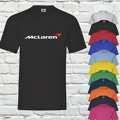 £11.99 • Buy Formula One T-Shirt Mclaren Racing Blue Black F1 T-Shirt *FREE DELIVERY