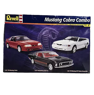 Revell 85-6861 Mustang Cobra Combo '69 SVT 1:25 '93 Cobra 1:24 '96 Super CJ 1:25 • $69