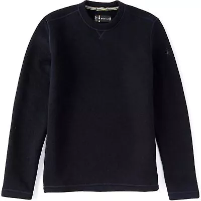 Smartwool Wool Hudson Trail Fleece Crew Sweater Mens Medium Dark Blue Layering • $47.99